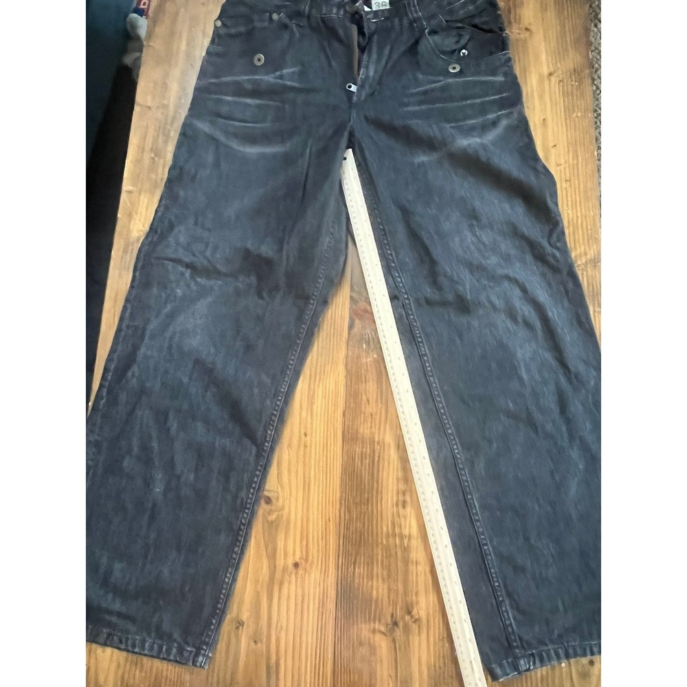Y2K Timberland Rugged Bootmakers Black Denim Jeans Mens 36x32 Straight Leg 10061